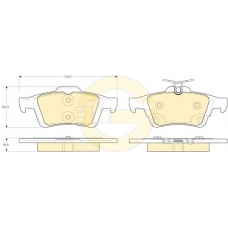 6119382 GIRLING Комплект тормозных колодок, дисковый тормоз