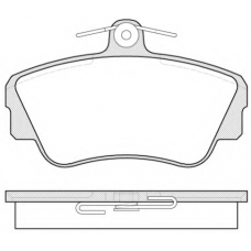 0309.00 REMSA Комплект тормозных колодок, дисковый тормоз