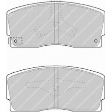 FDB718 FERODO Комплект тормозных колодок, дисковый тормоз