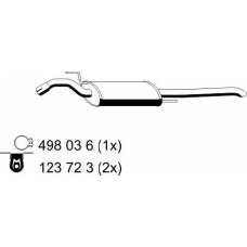 143035 ERNST Глушитель выхлопных газов конечный