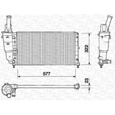350213160000 MAGNETI MARELLI Радиатор, охлаждение двигателя