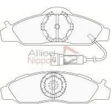 ADB1581 COMLINE Комплект тормозных колодок, дисковый тормоз