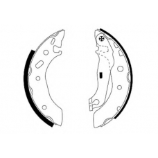 8DB 355 001-731 HELLA Комплект тормозных колодок