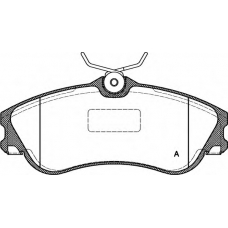 BPA0634.00 OPEN PARTS Комплект тормозных колодок, дисковый тормоз