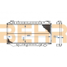 0100465 BEHR Radiator