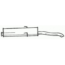 45617 SIGAM Глушитель выхлопных газов конечный