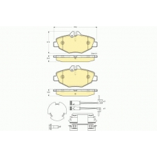 6115424 GIRLING Комплект тормозных колодок, дисковый тормоз
