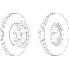 FCR120A FERODO Тормозной диск