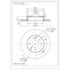 FBD105 FI.BA Тормозной диск