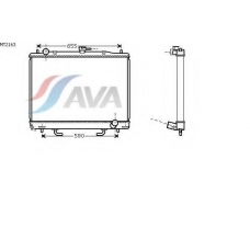 MT2163 AVA Радиатор, охлаждение двигателя