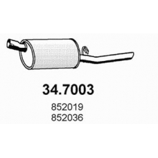 34.7003 ASSO Глушитель выхлопных газов конечный