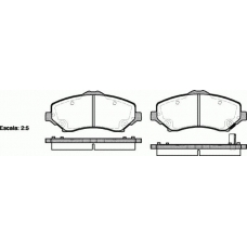 P13593.02 WOKING Комплект тормозных колодок, дисковый тормоз