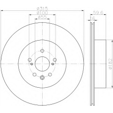 8DD 355 114-811 HELLA Тормозной диск