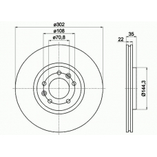 54971PRO PAGID Тормозной диск