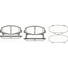 1390.02 REMSA Комплект тормозных колодок, дисковый тормоз
