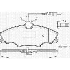 8110 28002 TRIDON Brake pads - front