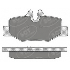 SP 642 SCT Комплект тормозных колодок, дисковый тормоз