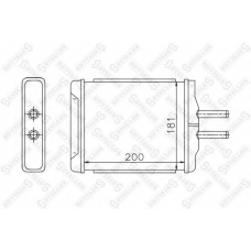 10-35183-SX STELLOX Теплообменник, отопление салона