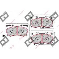 BP2071 DJ PARTS Комплект тормозных колодок, дисковый тормоз
