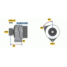 0 123 320 030 BOSCH Генератор