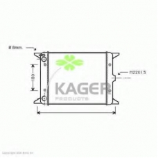 31-2318 KAGER Радиатор, охлаждение двигателя