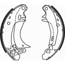 07570 KAWE Комплект тормозных колодок