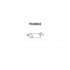 FD30032 VENEPORTE Глушитель выхлопных газов конечный