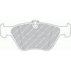 FSL1073 FERODO Комплект тормозных колодок, дисковый тормоз