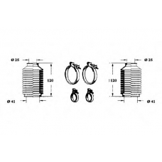 0901682 OCAP Комплект пылника, рулевое управление