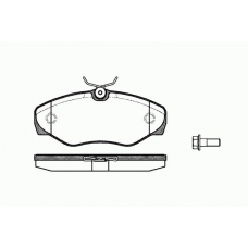 0834 10 KAWE Комплект тормозных колодок, дисковый тормоз
