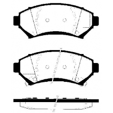 1501223615 S.b.s. Комплект тормозных колодок, дисковый тормоз