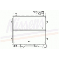60639 NISSENS Радиатор, охлаждение двигателя