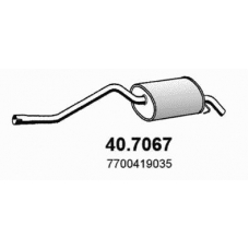40.7067 ASSO Глушитель выхлопных газов конечный