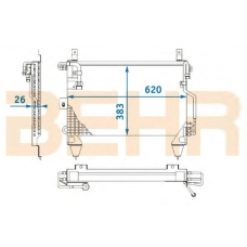 7004054 BEHR Condenser