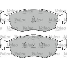 598344 VALEO Комплект тормозных колодок, дисковый тормоз