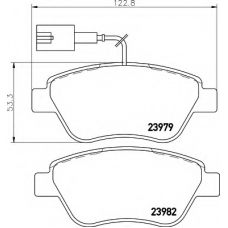 8DB 355 012-841 HELLA Комплект тормозных колодок, дисковый тормоз