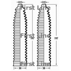 FSG3380 FIRST LINE Пыльник, рулевое управление