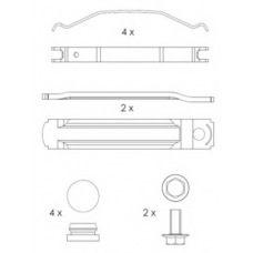 DCV1814BFE DURON Комплект тормозных колодок, дисковый тормоз