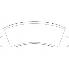 WBP20660A WAGNER LOCKHEED Комплект тормозных колодок, дисковый тормоз