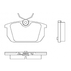 21103 144  1 4 T4038 TEXTAR Колодки тормозные