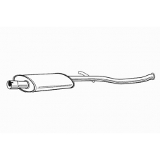 615526 FONOS Средний глушитель выхлопных газов