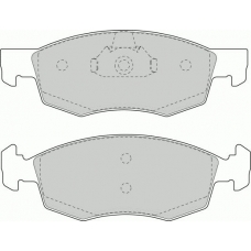FD6846N NECTO Комплект тормозных колодок, дисковый тормоз