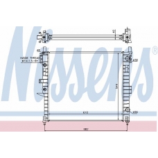 62787 NISSENS Радиатор, охлаждение двигателя