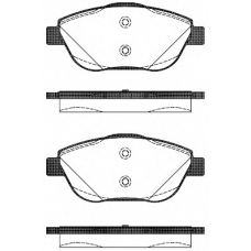 1392 10 KAWE Комплект тормозных колодок, дисковый тормоз