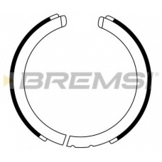 GF0875 BREMSI Комплект тормозных колодок, стояночная тормозная с