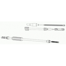 AU02173 CEF Трос, стояночная тормозная система