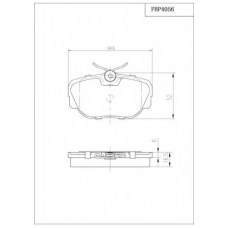 FBP4056 FI.BA Комплект тормозных колодок, дисковый тормоз