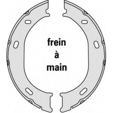 M804 MGA Комплект тормозных колодок, стояночная тормозная с