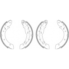 8DB 355 003-161 HELLA Комплект тормозных колодок