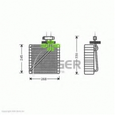94-5731 KAGER Испаритель, кондиционер